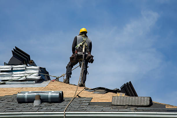 Professional Emergency Roof Repair technician working in Strasburg, MO